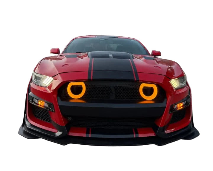 Defensa Delantera Estilo GT500 con Luces LED Ford Mustang 2015–2017 - vista 4