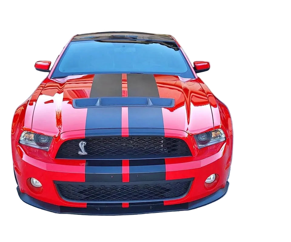 Vista adicional de Defensa Delantera Completa de Conversión Estilo GT500 con Parrilla Cerrada para Ford Mustang 2010–2014