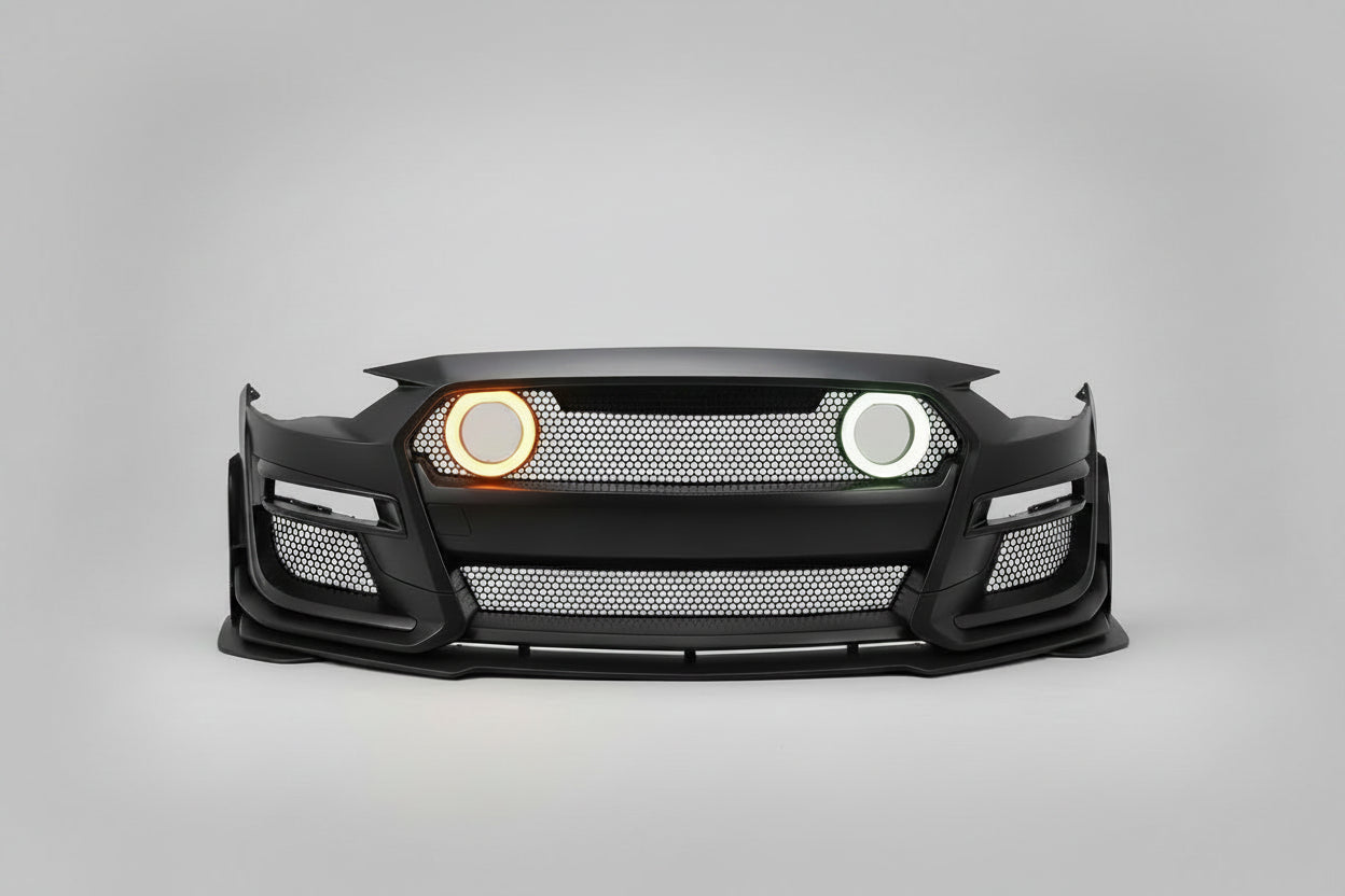 Defensa Delantera Estilo GT500 con Luces LED para Ford Mustang 2018–2023