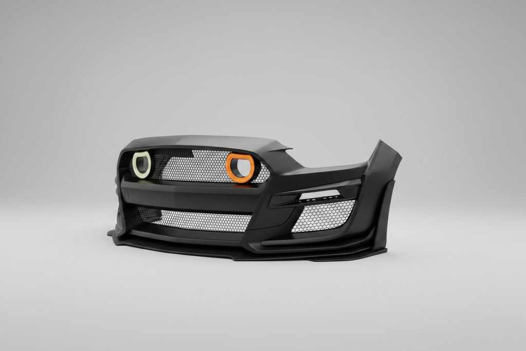 Defensa Delantera Estilo GT500 con Luces LED para Ford Mustang 2015–2017
