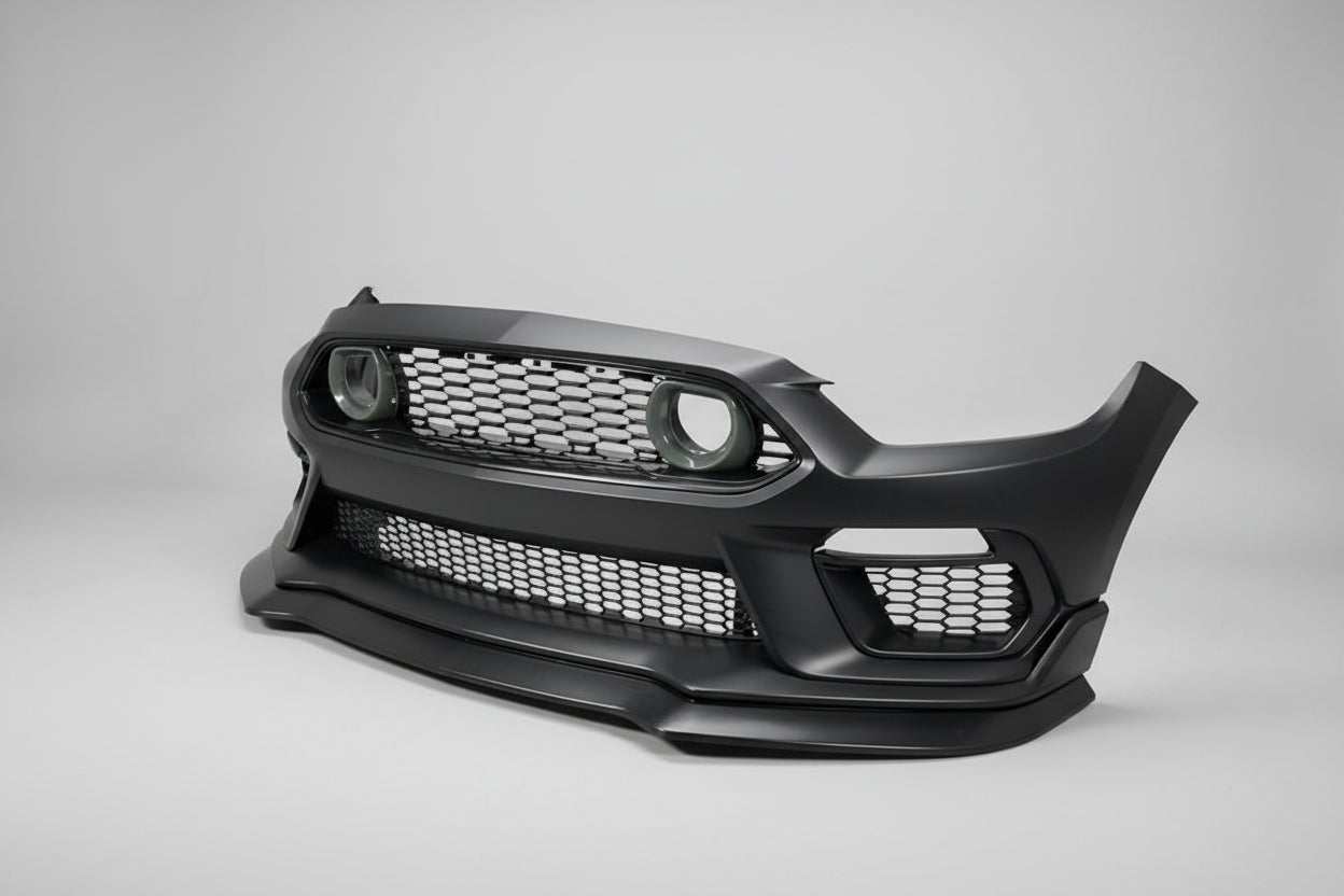 Defensa Delantera Estilo Mach 1 con Parrilla LED para Ford Mustang 2015–2017