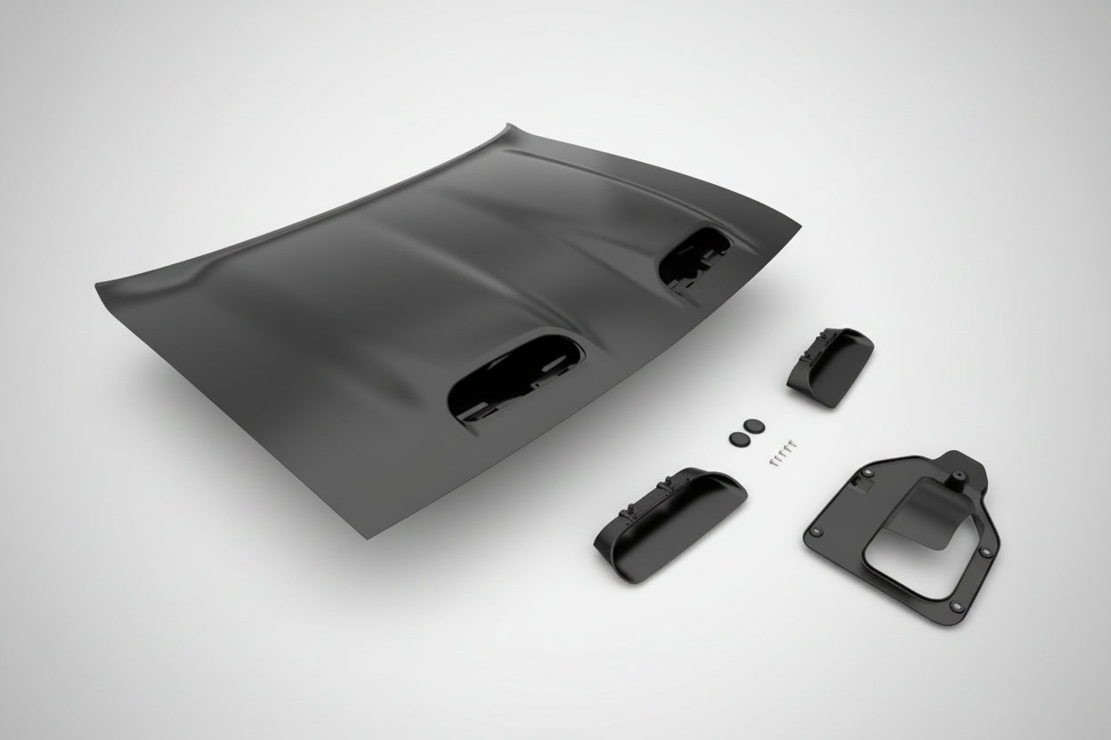 Cofre Estilo Redeye con Triple Toma de Aire para Dodge Challenger 2008–2023