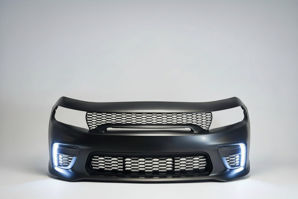 Defensa Delantera con Tira LED Vertical para Dodge Charger 2015–2023